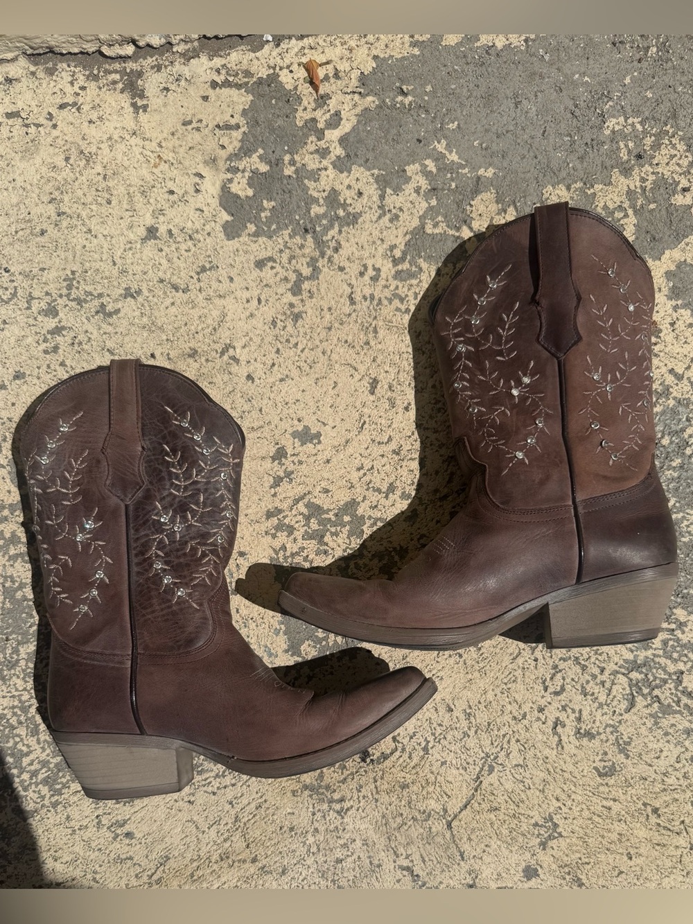 Sterling River | SRC 512 | Leather Cowgirl Boots | Women's 9.5